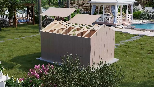 小物 ELECTRIC COTTAGE Little Cottage Co. Value Workshop 12 ft. x 24 ft. Outdoor